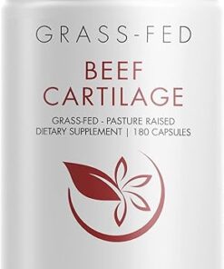 Codeage Grass Fed Beef Cartilage Supplement - Freeze Dried, Non-Defatted, Desiccated Beef Tracheal Bovine Cartilage & Liver Pills – Pasture Raised Argentina Beef Vitamins -...