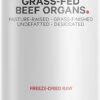 Codeage Grass Fed Beef Organs Supplement – Glandulars Supplements - Freeze Dried, Non-Defatted, Desiccated Liver, Heart, Kidney, Pancreas & Spleen Bovine Pills – Beef Vitamins -...