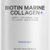 Codeage Marine Collagen Peptides – Hydrolyzed Fish Collagen Protein Supplement, 10,000mcg Biotin Collagen, Vitamin C, E, Hyaluronic Acid Amino Acid - Hair, Skin, Joint,...