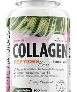 Collagen Peptide Pills 100 TABLETS Collagen Protein Supplements NO MORE MIXING COLLAGEN POWDER SHAKES Easy to SWALLOW Collagen Peptides Powder PILLS Collagen Protein Capsules Keto