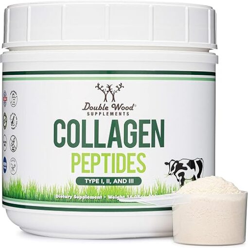 Collagen Peptides Powder - Hydrolyzed Collagen, Keto Safe - 16.08oz - Multi Type 1, 2, and 3 (Grass Fed Bovine Source)(Colageno Hidrolizado) Collagen Supplements for Women and...