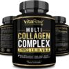 Collagen Pills 1800 mg - Multi Collagen Supplements (Types I, II, III, V & X) Grass Fed Non GMO Collagen Peptides Pills for Hair, Skin and Joints - Hydrolyzed Collagen Protein...