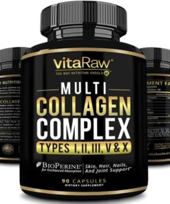 Collagen Pills 1800 mg - Multi Collagen Supplements (Types I, II, III, V & X) Grass Fed Non GMO Collagen Peptides Pills for Hair, Skin and Joints - Hydrolyzed Collagen Protein...