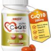 CoQ10 200mg Softgels for Heart Health, Powerful Antioxidant Supplement for Vascular Health, Energy Production, High Absorption CoQ10 Nutritional Supplements, 60 Softgels