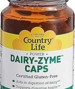 Country Life Dairy-Zyme, 50-Count, Digestion Support, Digestive Enzymes, Non-Gmo, Gluten-Free