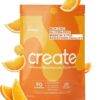 Create Creatine Monohydrate Gummies for Men & Women, Boost Focus, Strength, and Endurance, Anti-Melting Formula, Vegan, Gluten-Free, Non-GMO, 1.5g of Creatine per Gummy (Orange,...