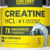 Creatine HCl Powder | Muscle, Cognitive, Cellular Energy Support | No Bloating or Cramps | USA Made & NSF Certified | Unflavored (64 Serving)