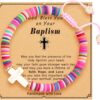 Cross Bracelet for girls,first communion baptism bless gifts for teen girls,girl bracelets for Daughter Sister Girlfriend Grandma Wife