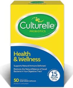 Culturelle Health & Wellness Daily Probiotic Supplement For Men & Women, Helps Support Your Immune System, Occasional Diarrhea, Gas & Bloating, 15 Billion CFUs, Non-GMO, 50 Count