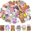 Cute Pins for Backpacks,50 Pcs Kawaii Acrylic Pins, Aesthetic for Girl's Bags,Hoodies,Hats,Jackets Decorative Clothing Bags Jackets Hat Backpacks Bag Accessories