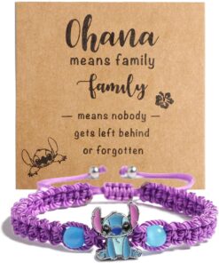 Cute Stitch Gifts Bracelet, Birthday Back to School Graduation Gifts for Daughter Niece Granddaughter