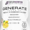 Cutler Nutrition Generate EAA and BCAA Powder: Best Branched Chain Amino Acids Supplement with Essential Amino Acids, 5g BCAAs, 2g EAAs for Lean Muscle Mass | Sour Lemonade, 30...