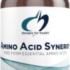 Designs for Health Amino Acid Synergy - Vegetarian Essential Amino Acids Supplement with BCAAs, Alpha-Ketoglutarate, Methionine + B6 (P-5-P) - Support for Athletes + Muscles...