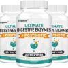 Digestive Enzymes 1000mg with Postbiotics, 20 Enzyme Blend for Bloating, Optimal Digestion and Gut Function, 180 Veggie Capsules