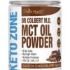 Divine Health Dr. Colbert's Keto Zone MCT Oil Powder | Dutch Chocolate Flavor | 70% C8 | 30% C10 | All Natural Keto Approved for Ketosis | 0 Net Carbs | Gluten Free | 30 Day...