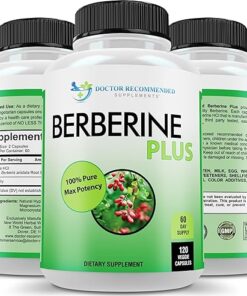 DOCTOR RECOMMENDED SUPPLEMENTS Berberine Plus 1200mg Per Serving - 120 Veggie Capsules with Royal Jelly