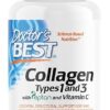 Doctor's Best Collagen Types 1 & 3 with Vitamin C, Non-GMO, Gluten Free, Soy Free, Supports Hair, Skin, Nails, Tendons & Bones, 500 mg, 240 Caps (DRB-00263)