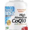 Doctor's Best High Absorption CoQ10 with Bioperine, Heart Health & Energy Production, Non-GMO, Gluten & Soy Free, Vegan, 100 Mg, 120 count