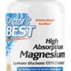 Doctor's Best High Absorption Magnesium Glycinate Lysinate, 100% Chelated, Non-GMO, Vegan, Gluten & Soy Free, 100 mg, 240 Count