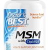 Doctor's Best MSM with OptiMSM, Joint Support, Immune System, Antioxidant and Protein-Building Role, Non-GMO, Gluten Free, 1000 mg, 360 Capsules