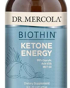 Dr. Mercola, Biothin Ketone Energy Caprylic Acid MCT Oil, 16 FL oz (1 PT.) 473 mL, 31 Servings, non GMO, Soy-Free, Gluten Free