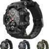 Drystrike Smart Watch, Drystrike Indestructible Smartwatch, Dry Strike Smartwatch, Njord Gear Indestructible Smartwatch, IP68 Waterproof Tactical Smartwatch, Military Smart...