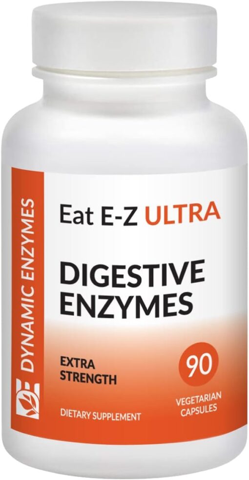 Eat E-Z Ultra Digestive Enzymes for Gut Health; Anti-Bloating; Digestive Enzyme for Immune Support | 90 Count