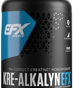 EFX Sports Kre-Alkalyn EFX | pH Correct Creatine Monohydrate Pill Supplement | Strength, Muscle Growth & Performance | 120 Servings, 240 Capsules