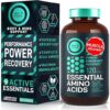 Essential Amino Acids Supplement - 3,000mg Amino Complex + All 9 Best Amino Acids for Muscle Power and Recovery - Leucine Amino Acid, Lysine, Isoleucine, Tryptophan - 120 Vegan,...