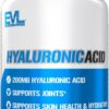 Evlution Vegan Dietary Hyaluronic Acid Supplement Nutrition 200mg Hyaluronic Acid Capsules Dry Skin Supplement for Women and Men for Itchy or Damaged Skin - High Potency...