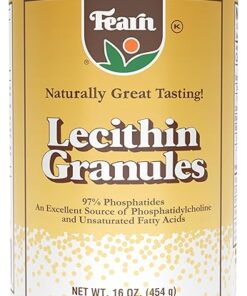 Fearn Natural Foods Soy Lecithin Granules – Fat Emulsifier with Essential Nutrients for Health, Improve Texture of Cakes, Breads & DIY Gummies, 16 Oz