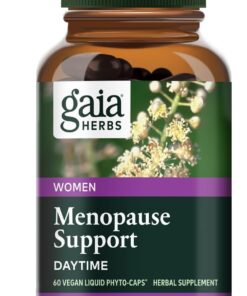 Gaia Herbs Menopause Support Daytime - Helps Maintain Hormone Balance and Well-being for Women - with Vitex, Black Cohosh, St. John’s Wort, and Oats - 60 Vegan Liquid...