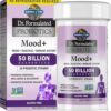 Garden of Life Dr. Formulated Probiotics Mood+ Acidophilus Probiotic Supplement - Promotes Emotional Well-Being, Relaxation and Digestive Balance - Ashwagandha for Stress...