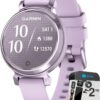 Garmin 010-02839-01 Lily 2 Smartwatch Metallic Lilac with Lilac Silicone Band Bundle with 2 YR CPS Enhanced Protection Pack