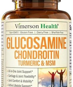 Glucosamine Chondroitin MSM Turmeric Boswellia - Joint Support Supplement. Antioxidant Properties. Helps with Inflammatory Response. Occasional Discomfort Relief for Back, Knees...