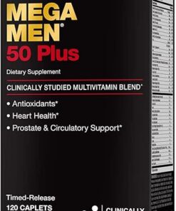 GNC Mega Men 50 Plus, 120 Caplets