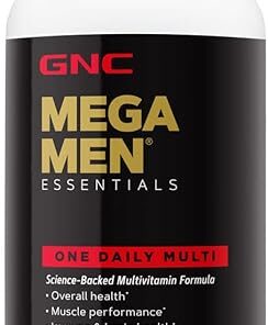 GNC Mega Men Essentials One Daily Multivitamin | Supports Overall Health and Muscle Performance | 60 Count