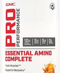 GNC Pro Performance Essential Amino Complete, Tangy Orange, 30 Servings, Supports Muscle Recovery