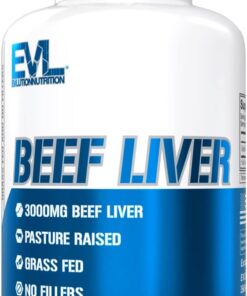 Grass Fed Beef Liver Capsules - Pasture Raised Desiccated 3000mg Grassfed Beef Liver Supplement for Energy Immunity and Liver Support - Iron Rich Beef Organ Supplement for Men...