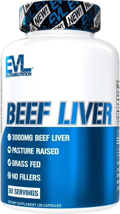 Grass Fed Beef Liver Capsules - Pasture Raised Desiccated 3000mg Grassfed Beef Liver Supplement for Energy Immunity and Liver Support - Iron Rich Beef Organ Supplement for Men...