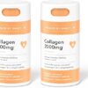 Health by Habit Collagen Supplement 2 Pack (120 Capsules) - Vitamin C & Vitamin E, 2000mg, Collagen Peptides, Superior Absorption, Support your Skin, Non-GMO, Sugar Free (2 Pack)