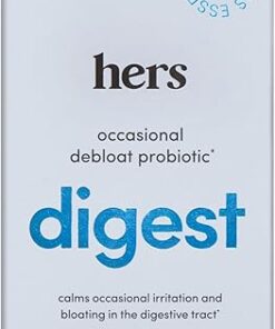 Hers Digest Supplement - Women's Probiotic Supplement for Debloating - Supports Healthy Digestion - Vegetarian - 60 Capsules