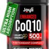 High Absorption CoQ10 500MG - Co Q 10 Supplement 120 Softgels for Heart Health&Energy Production - Enhanced CoQ10 Nutritional Supplements with Coenzyme Q10 - Alternative to...