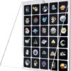 HIIMIEI Clear Acrylic Pin Collection Display Organizer, Dust-Free Table Top & Wall Pin Display Holder Board for Enamel Pin, Jewelry Pins, Pin Gift, Pin Enthusiast, Pokemon...