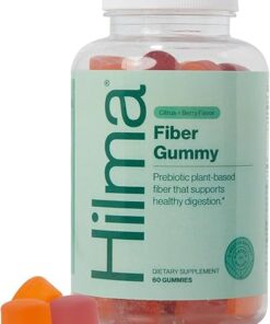 Hilma Prebiotic Fiber Gummies – Daily Fiber Supplement, Gummies for Adults – Supports Gut Health for Women & Promotes Regularity – Citrus & Berry Natural Flavor – FSA Eligible,...