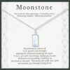 HOPE LOVE SHINE New Beginnings Rainbow Moonstone Sterling Silver Necklace for Women