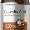 Horbäach Caprylic Acid 1320 mg | 150 Softgel Capsules | from MCT Oil | Non-GMO, Gluten Free Supplement