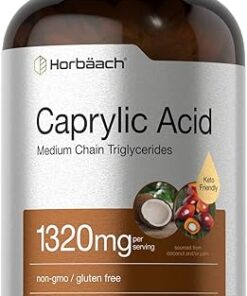 Horbäach Caprylic Acid 1320 mg | 150 Softgel Capsules | from MCT Oil | Non-GMO, Gluten Free Supplement