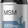 Horbäach MSM Supplement | 3000mg | 300 Coated Caplets | Methylsulfonylmethane with Calcium | Vegetarian, Non-GMO, Gluten Free