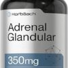 Horbäach Raw Adrenal Glandular | 350 mg | 90 Capsules | Non-GMO, Gluten Free Supplement